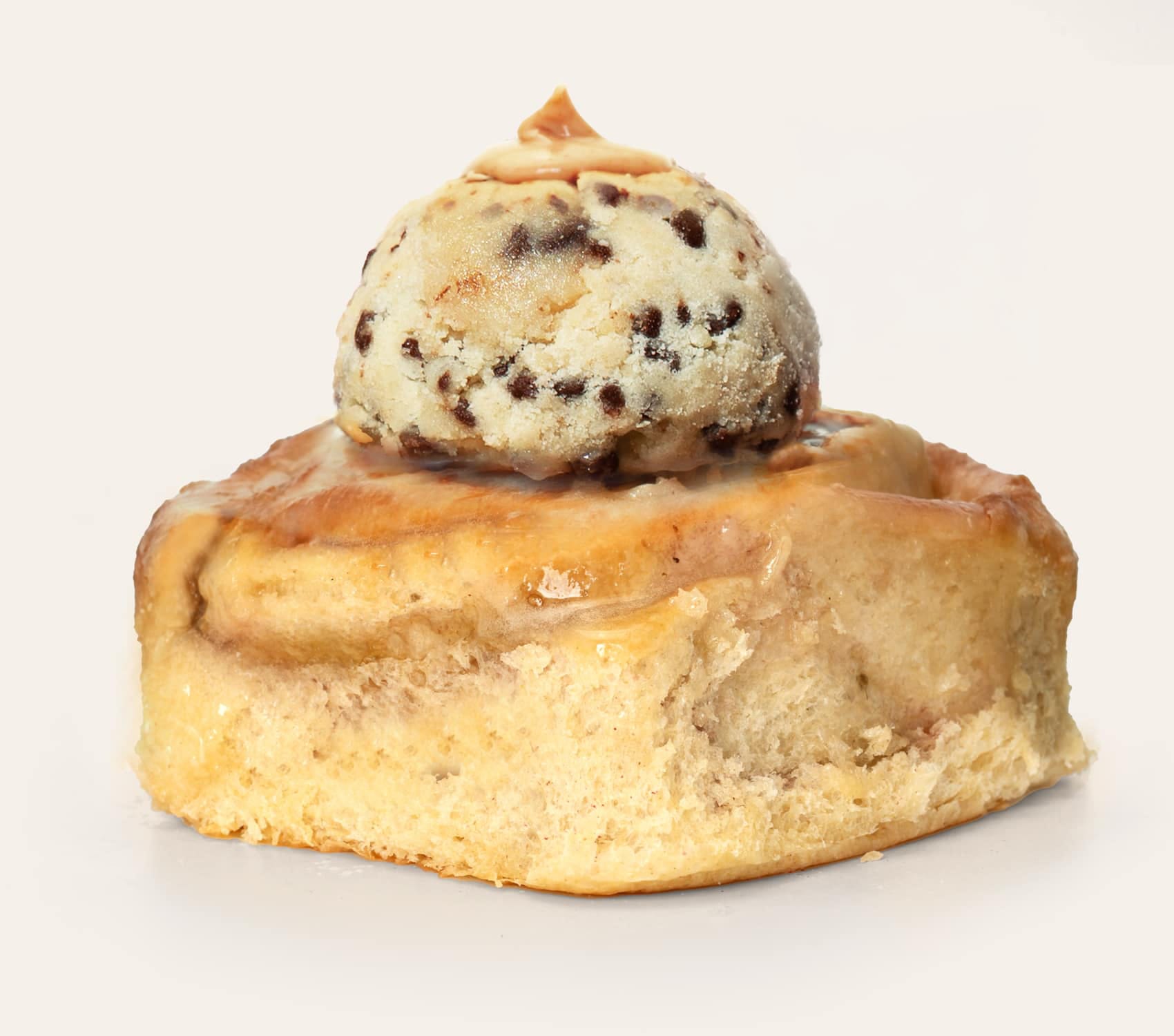 Cookie-Dough Cinnamon Roll